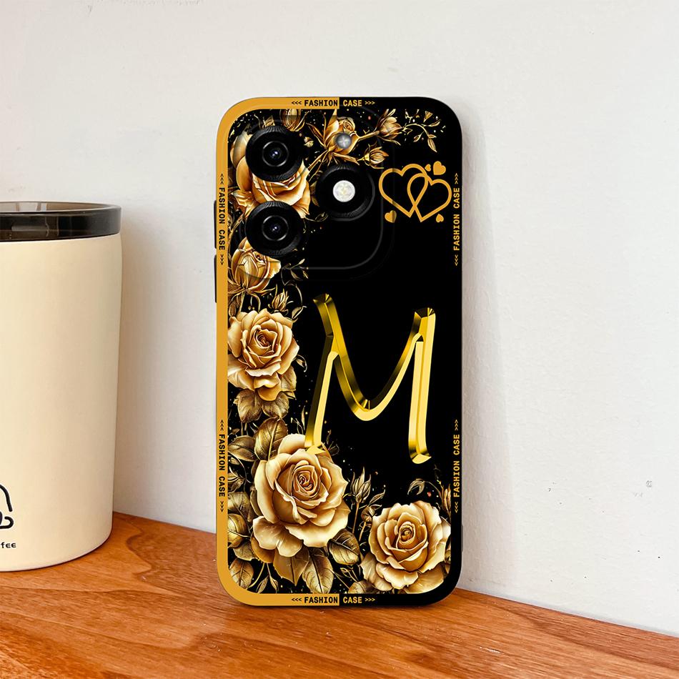 

For Infinix Hot 40 Pro 40i Phone Case Couple Letters Upgrade Full Coverage Cover For Infinix Hot40 Soft Liquid Silicone Bumper Infinix Hot 40 Pro