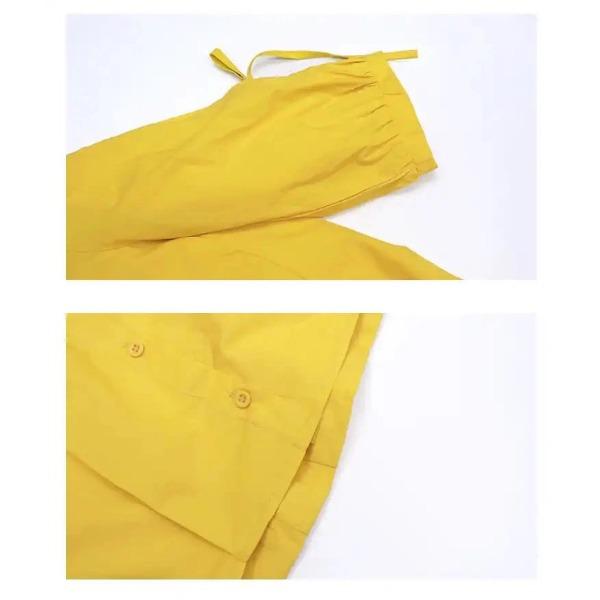 Cotton Solid Color Shirt for Women Summer Loose and Breathable Top Lantern Sleeve Shirt