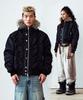 Thevinylhouse Fur Hooded Ma-1 Jacket Black