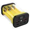 Transparents ABS PowerBank Case For 6 Slot 18650 Batteries 22.5W For DIY Projects And Portable Charging Solution