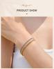 Minimalist Silver Color Link Bracelet for Women Stainless Steel Cuban Chain Bracelet Stackable Wrist Jewelry Waterproof