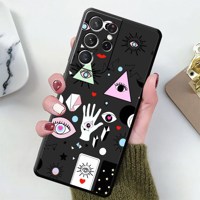 Silicone TPU Cases Lucky Eye Blue Evil Eye Print Phone Case for Huawei Y8s Nova 9 SE 8 10 Y70 Plus Y7 Y90 Y9 Y6 10 Pro 8i Bag