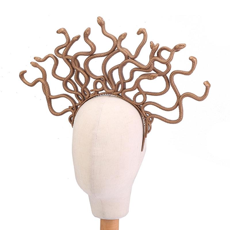 Fascia per Capelli di Halloween Forma a Serpente Curvo Medusa Cerchietto per Capelli Fascia per Capelli Festa Rave Costume Cosplay Accessori Unisex