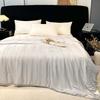 JIFANYA Jacquard Tencel Cotton Tussah Silk Quilt with Silver Ion