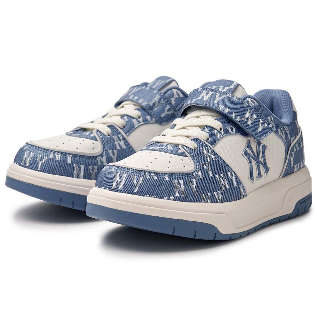 MLB New York Yankees Monogram Polyester SL Soft Comfortable Classic Versatile Fashion Trend Non-Slip Low-Top Sneakers Kids sneakers 7ASXLM15N-50SBS