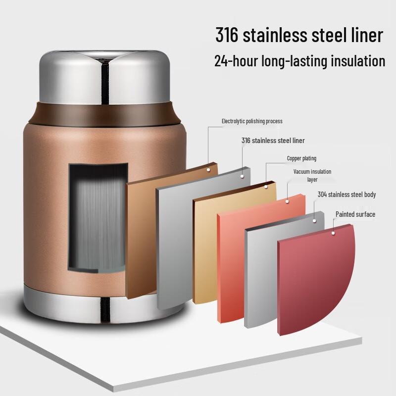 TAFUCO 316 Stainless Steel Vacuum Insulated Food Jar