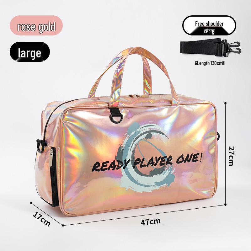 Women's Waterproof Large Capacity Fitness Bag for Travel, Yoga, and Beach - Portable Dry and Wet Separation Sports Handbag