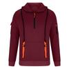 2025 Hot-Selling Men's Sporty Hoodie Set with Arm Pocket and Zipper