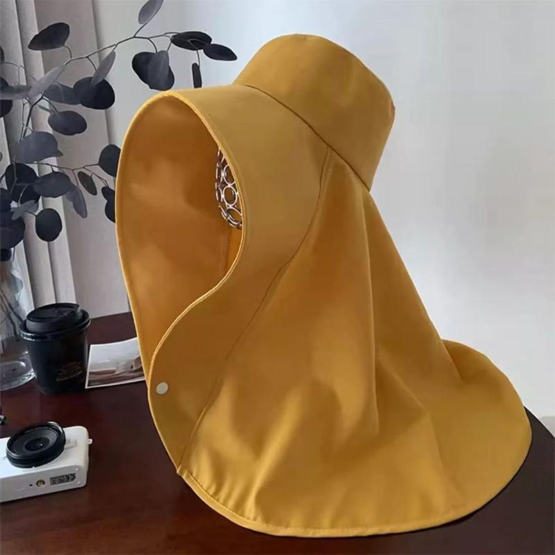 Fashion Sun Protection Quick-Drying Sun Hat With Large Brim Shawl Fisherman Hat For Women