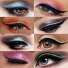 Reusable Glitter Eyeliner Stickers Set 6pcs Women False Eyelashes Festival Makeup for Party Clubs