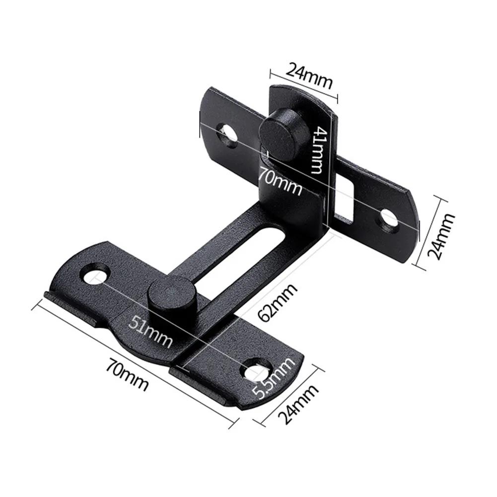 90 Grad Schiebetürschlösser Edelstahl Türriegel Rechter Winkel Riegel Schnalle für Haushalt Schlafzimmer Ornamente