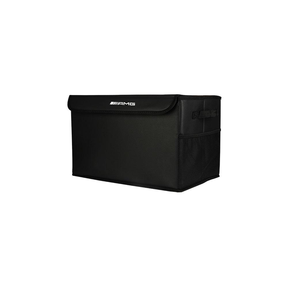 Car Leather Storage Travel Box Trunk Organizer Stowing Tidying Case For AMG W140 W168 W169 W176 W177 GLS GLB EQC CLS SLK A200