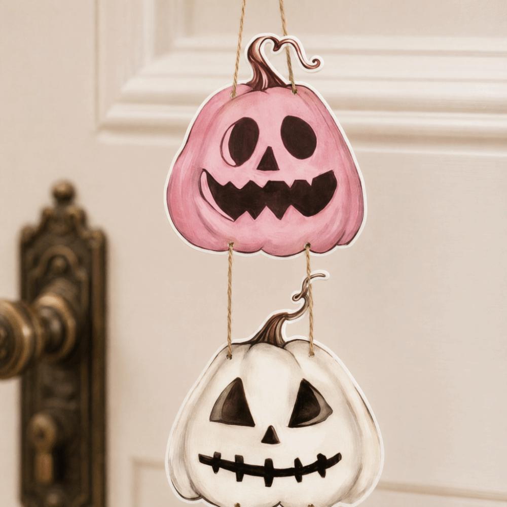 Cute Halloween Door Hanging Lightweight Wall Pendant Fahsion Pumpkin Ghost Ornament Room Decor