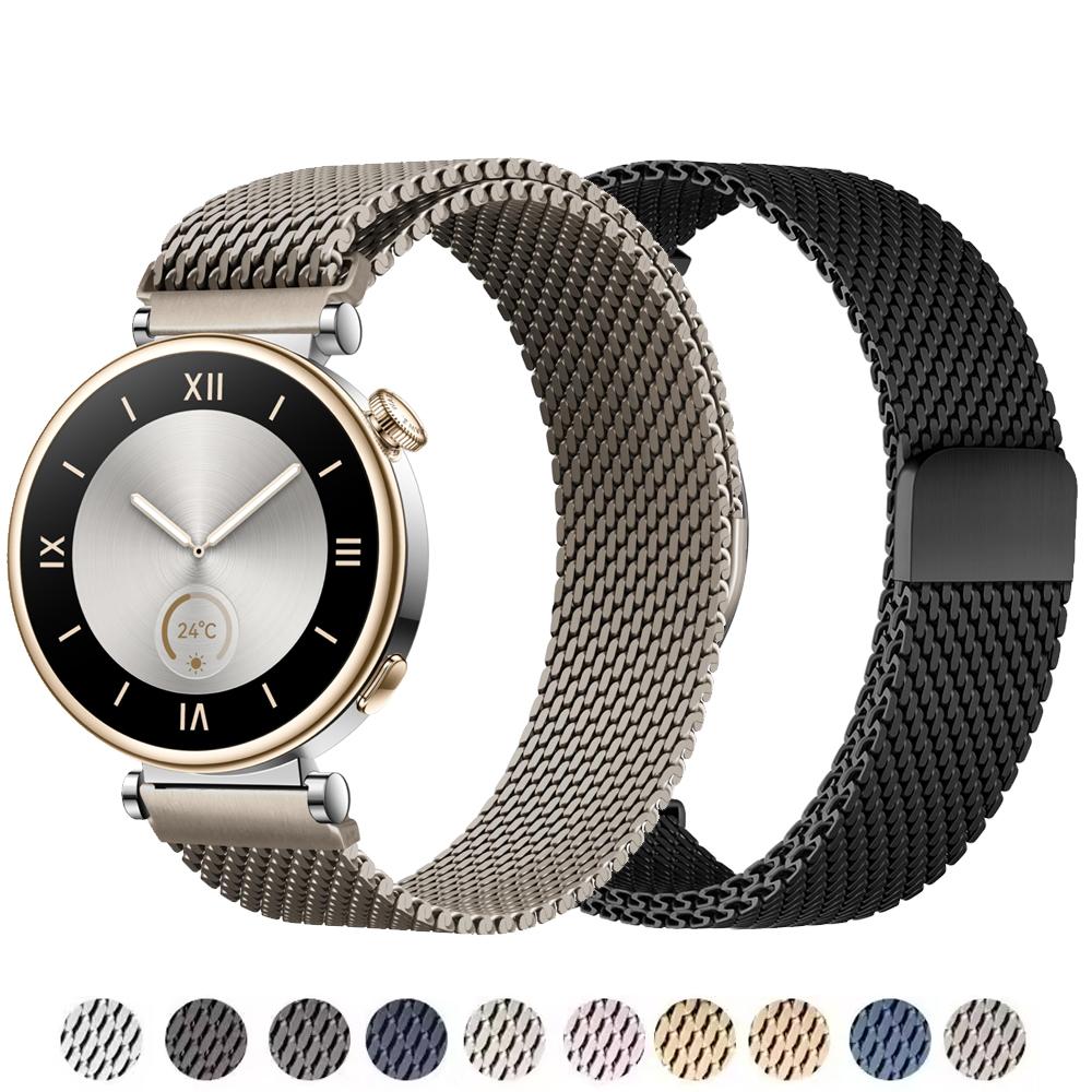 18mm 22mm Dickes Mailänder Armband für HUAWEI Watch GT 4/5/Pro 46mm 42mm 41mm Smartwatch Metallarmband für HUAWEI Watch 4 Pro Armbänder
