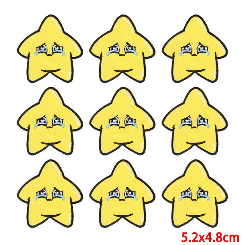 10 Pcs/lot Wholesale Embroidery Patch Iron On Patches For Clothing Patches On Clothes Jackets Decor Applique Sew Supplies