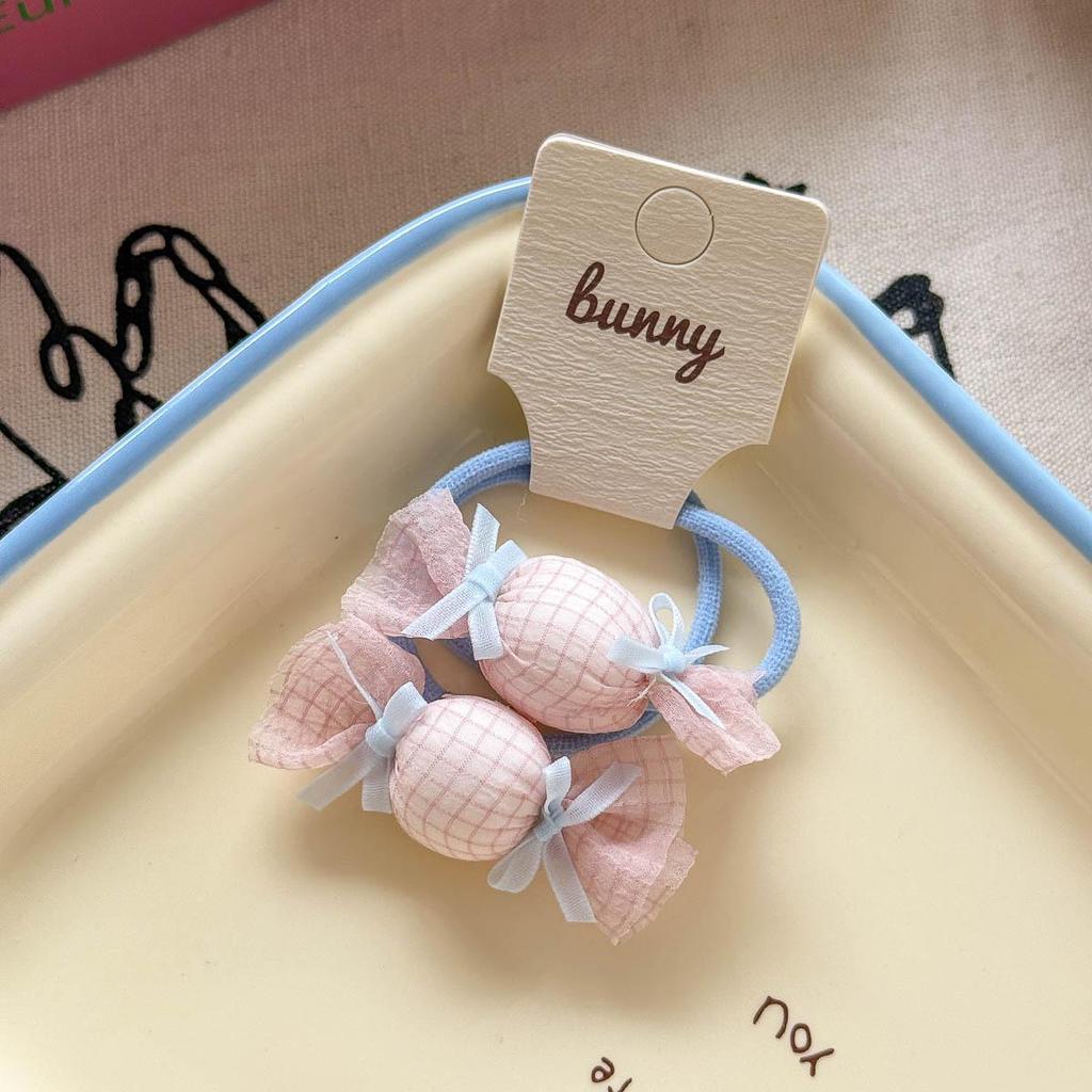 Children's Cute Candy Duckbill Hair Clip with Double Ponytail Rubber Band - Versatile Hair Accessories for Girls