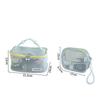 Portable Travel Toiletry Bag with Pearl Zipper Mesh Design for Organized Cosmetics on Journeys