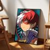 Hero Academia Todoroki Shouto Vintage Posters Sticky Whitepaper Prints Posters Artwork Posters Wall Stickers