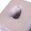 Inflatable Pillow with Belly Head Hole Flocked PVC Blow Up Belly Mattress for Prone Sleeping