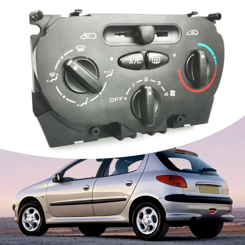 Auto Accessories for 206 9624675377 X666633H Air Condition Control Panel Plate Temperature Heater Switches Knob