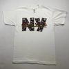 Vintage 90s Single Stitch New York NY Graphic Shirt White 1995 Sz M Deadstock