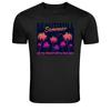 Beautiful Summer Tropical Night Palm Trees Graphic T Shirt