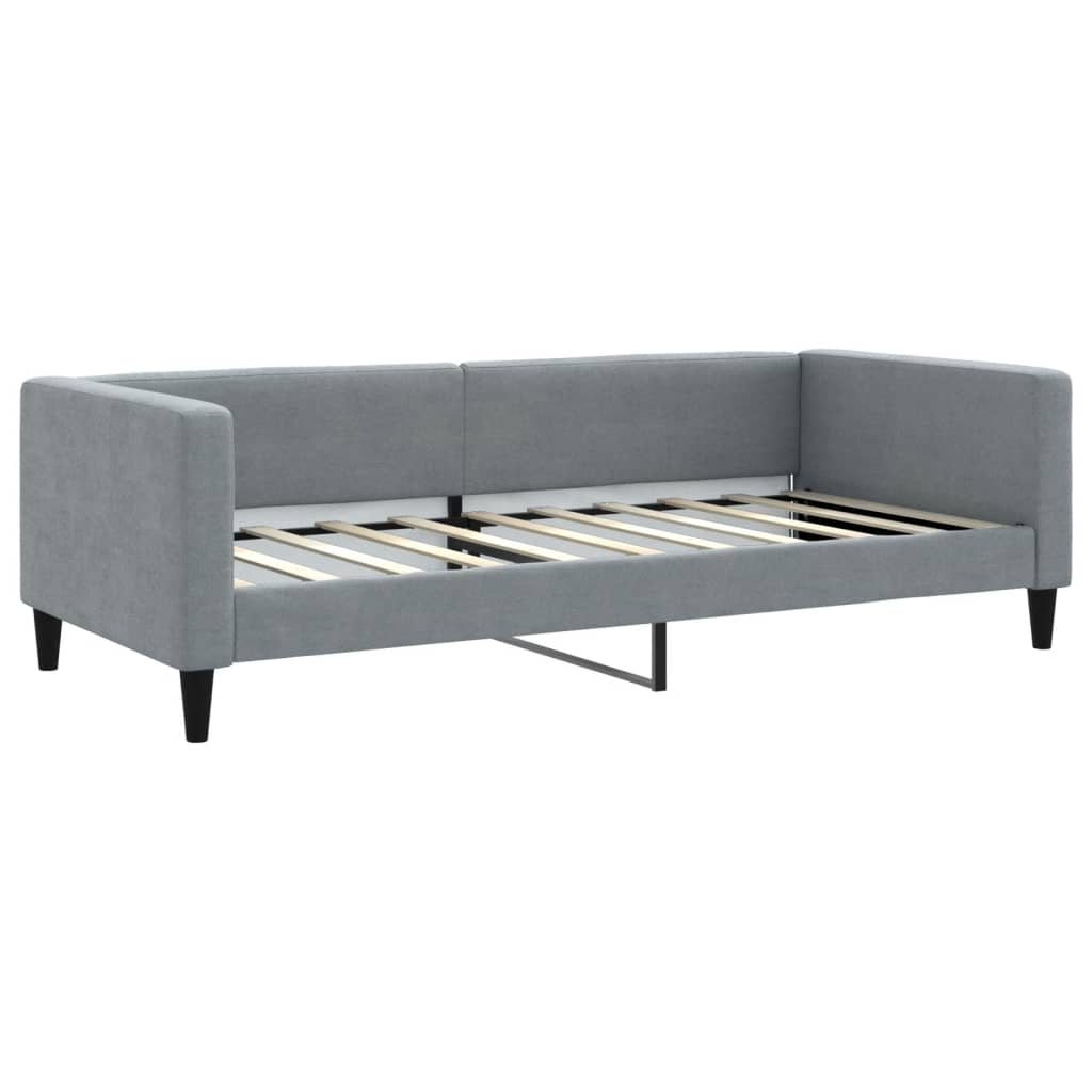 Vidaxl Sofa Z Materacem, Jasnoszara, 90X190 Cm, Tkanina