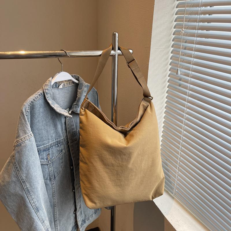 Damen Schultertasche Einfarbig Tragetasche Studenten Reisetasche