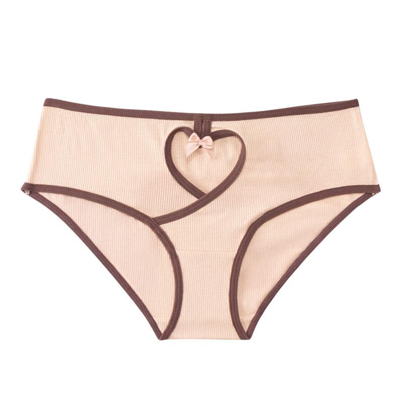 CINOON Slip Sexy a Vita Bassa da Donna Costine Taglio a Vista Patchwork Mutandine Desiderio Puro Fiocco Comfort Morbida Mutanda