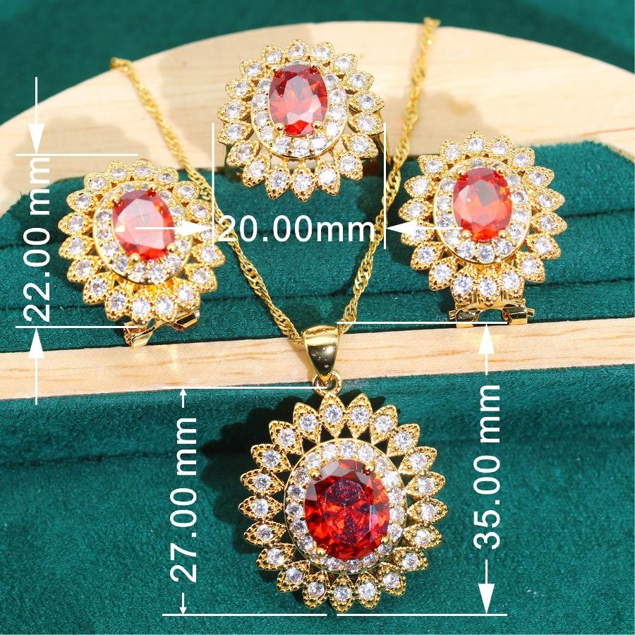 Europäisches und N-Stil Halskettenset Ornament Hochzeitsbankett Ornament Accessoires Leichte Luxus Schmuckset