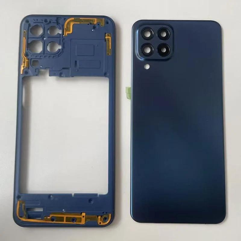 Replace Parts For Samsung Galaxy M33 5G m336b/M53 full housing middle frame battery back cover rear with camera lens