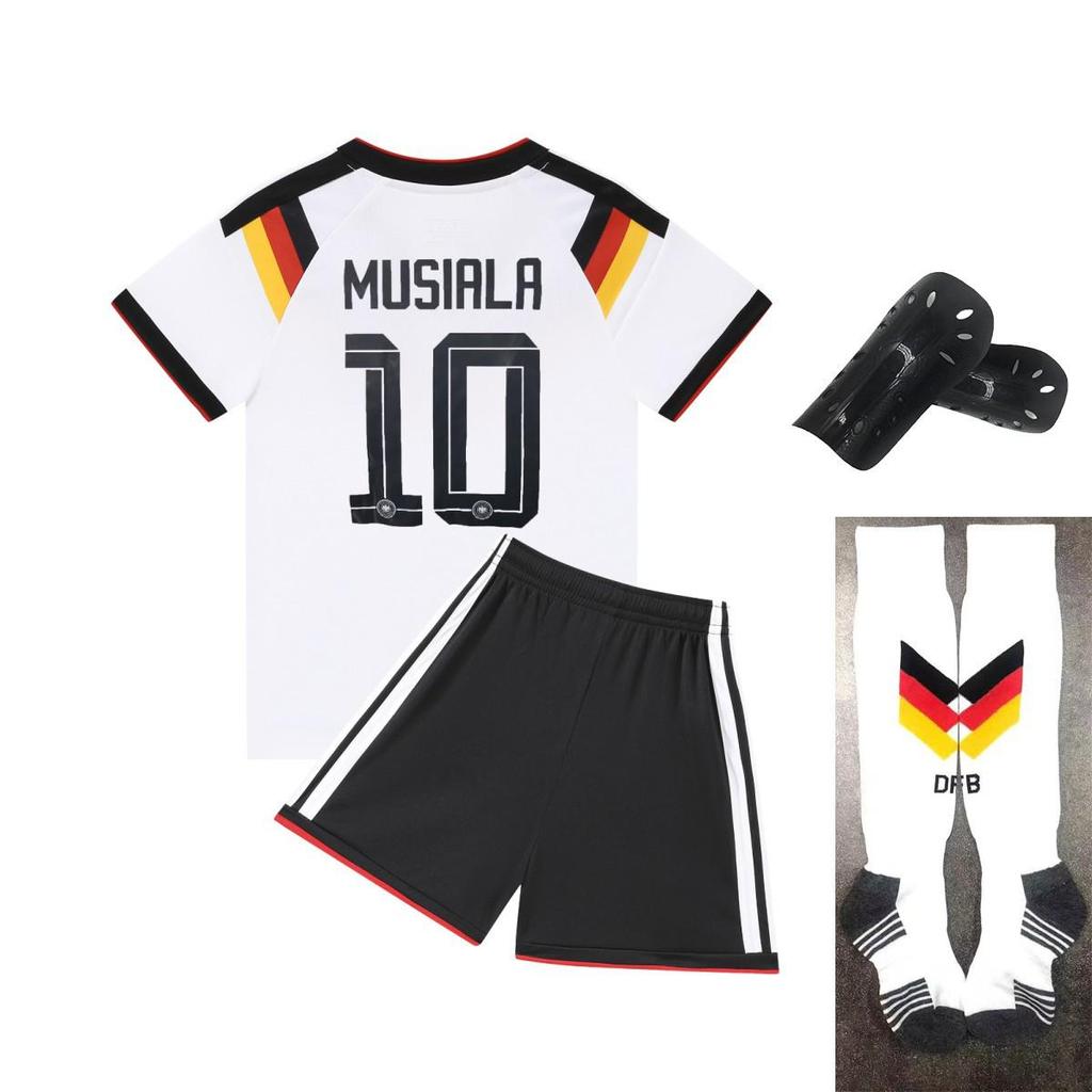 Germany National Team Football Jersey Set, Home White, No. 10, for Kids & Adults (Size 14-3XL)