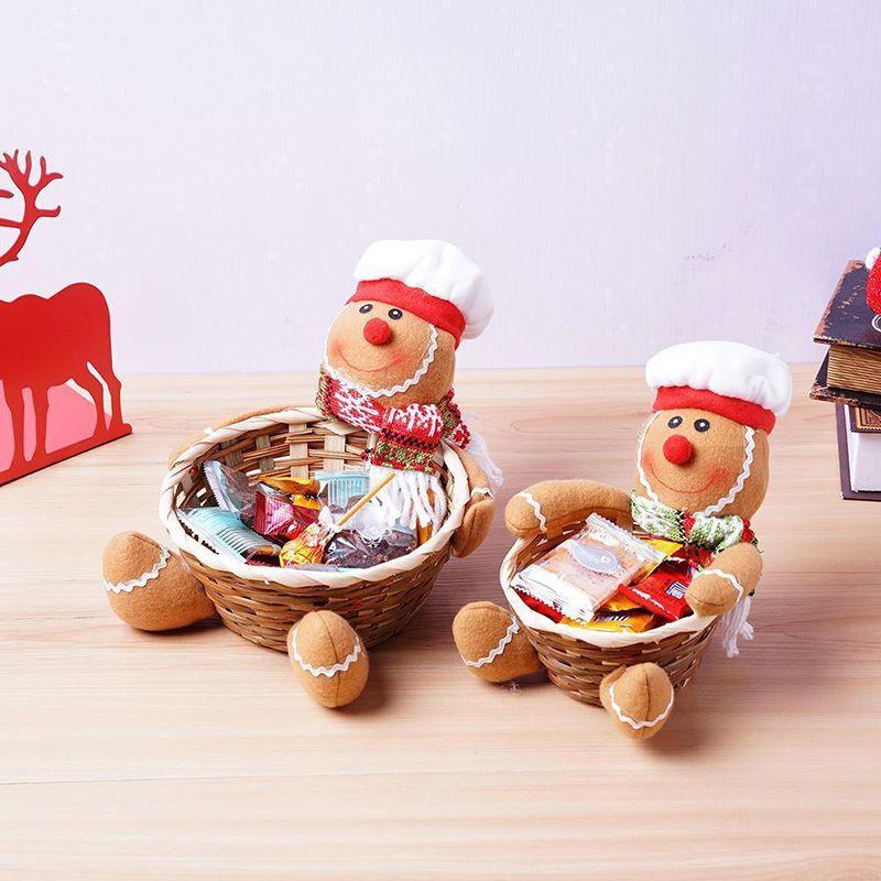 Basket Christmas Candy Childrens Candy Box Jar Gift Xmas Ornament Home Decor