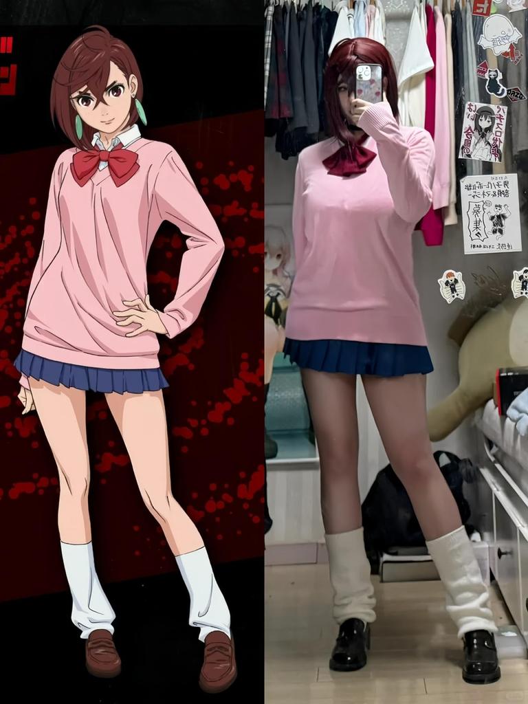 Dandadan Cosplay Momo Ayase Cosplay Ayase Momo Cosplay Costume for School Festivals [NOKIJP] Costume, Costume, Events, Halloween, (Momo Ayase, XL)