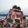 Damon Salvatore Flannel Throw Blanket The Vampire Diaries Blanket for Bed Bedroom Warm Plush Thin Quilt