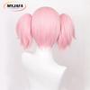 Kaname Madoka Wig Puella Magi Madoka Magica Cosplay Wig 30cm Pink Hair With Double Ponytails Heat Resistant Hair Wigs