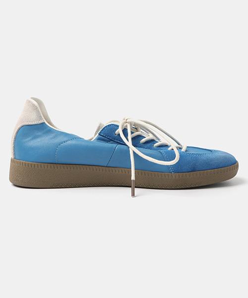 Wetheroad Wtrd3127 Rindsleder gewaschen Bundeswehr Sneaker Himmelblau