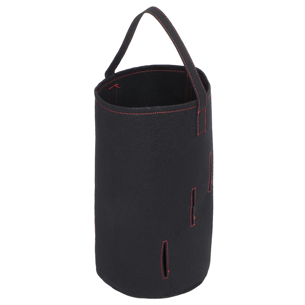 Waterproof Breathable Felt Strawberry Vegetable Grow Bag Pots Plant Pouch Pot ContainerStrip Hole