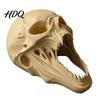 Gruseliger Kiefernschädel Tischornament 3D Gedrucktes Halloween-Ornament, Realistische Horror-Statue, Gruselige Party-Requisiten für Spukhäuser Figur mit Scharfen
