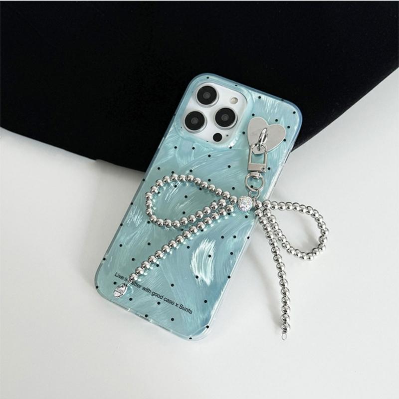 Bowknot Phone Charm Strap Keychain Phone Lanyard String Women Bag Pendant Gift