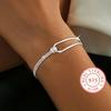 New S925 Silver Minimalist Geometric Collage Bracelet Women's Jewelry Exquisite and Elegant for Birthday and Christmas Gifts