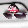 Convenient PU Leather Glasses Car Sun Visor Car Clip Holder for Auto Accessories Customized Logo Car Sunglass Clip Holder