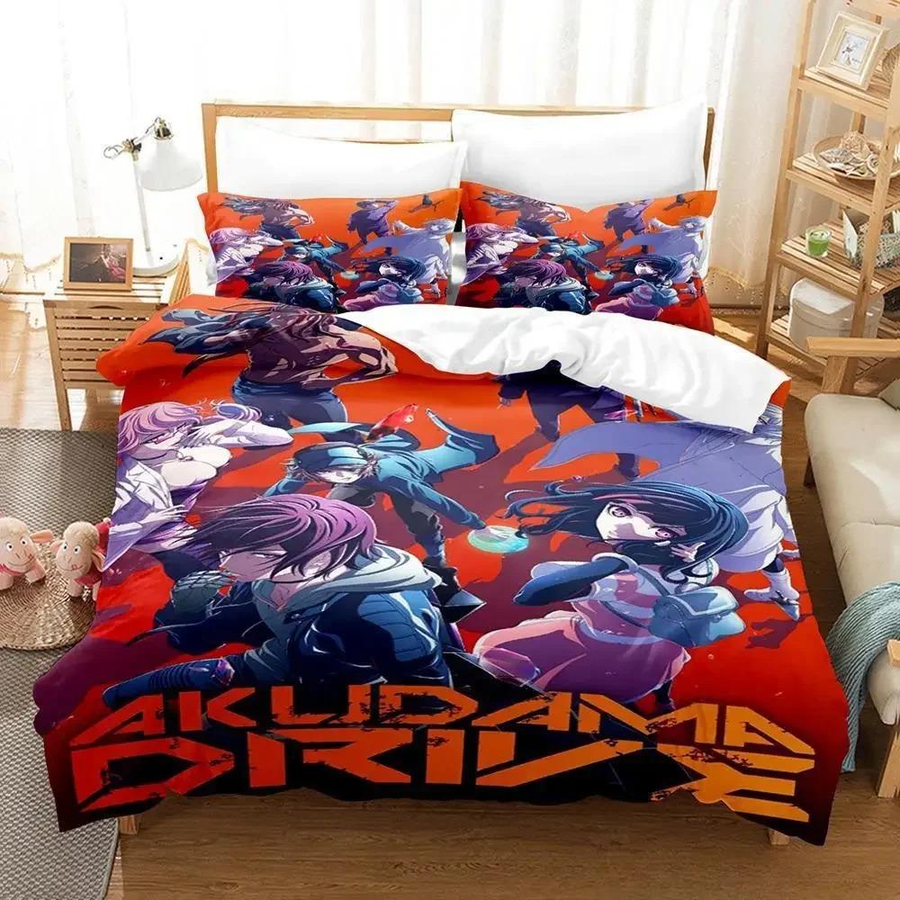 3D Print Anime Akudama Drive Bedding CollectionDuvet Cover Comforter Bed Collection Quilt Cover PillowcaseKing Queen Twin Size Boys Girls