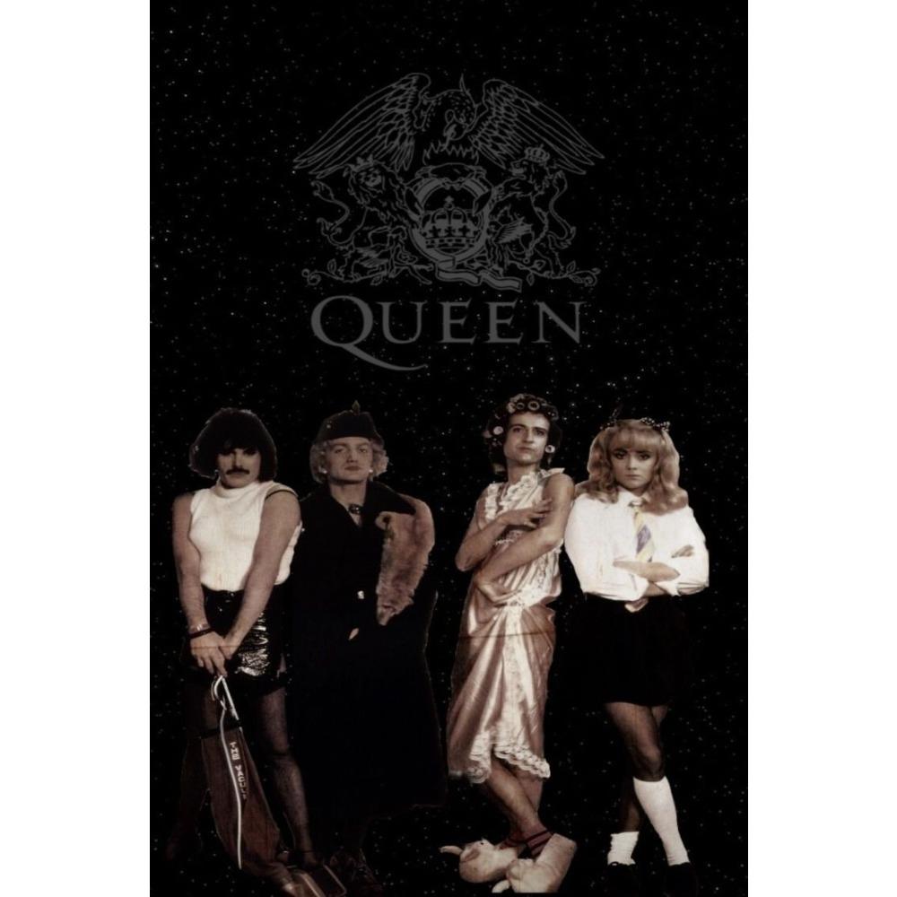 Metal Queen Band Wall Decor, Handmade 3D Tin Art for Living Room Bedroom Music Studio