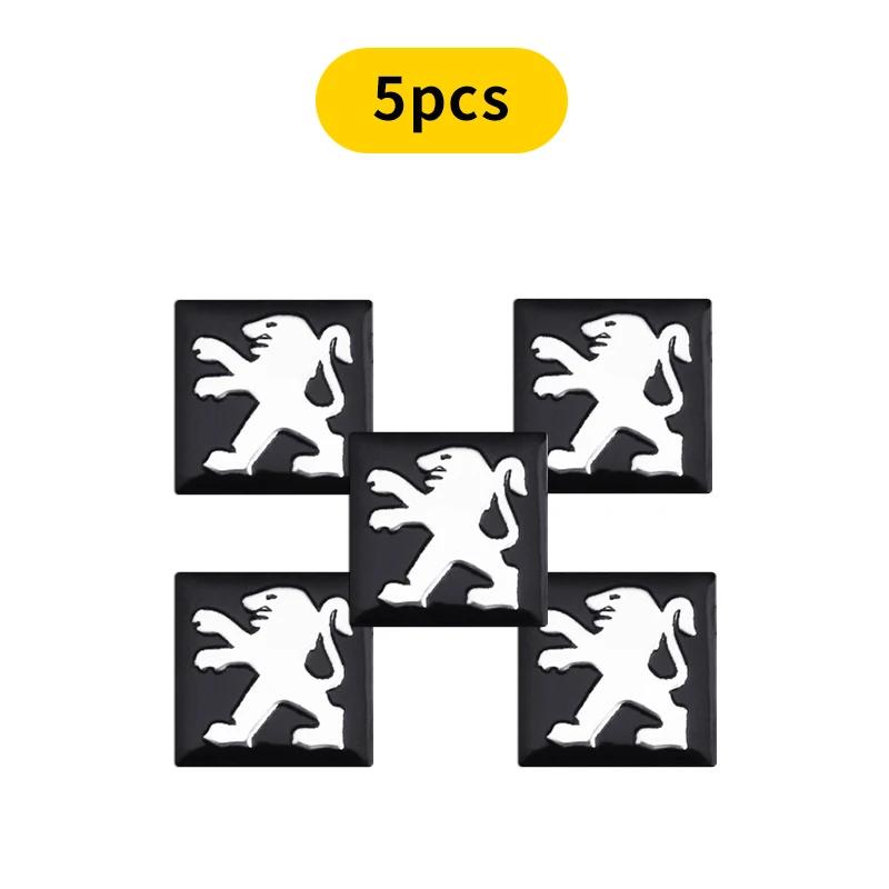 Auto-Styling Auto-Fernbedienung Schlüsselanhänger Emblem Abzeichen Radio-Knopf Aufkleber Für Peugeot 206 307 308 3008 207 208 407 508 2008 5008 107 106