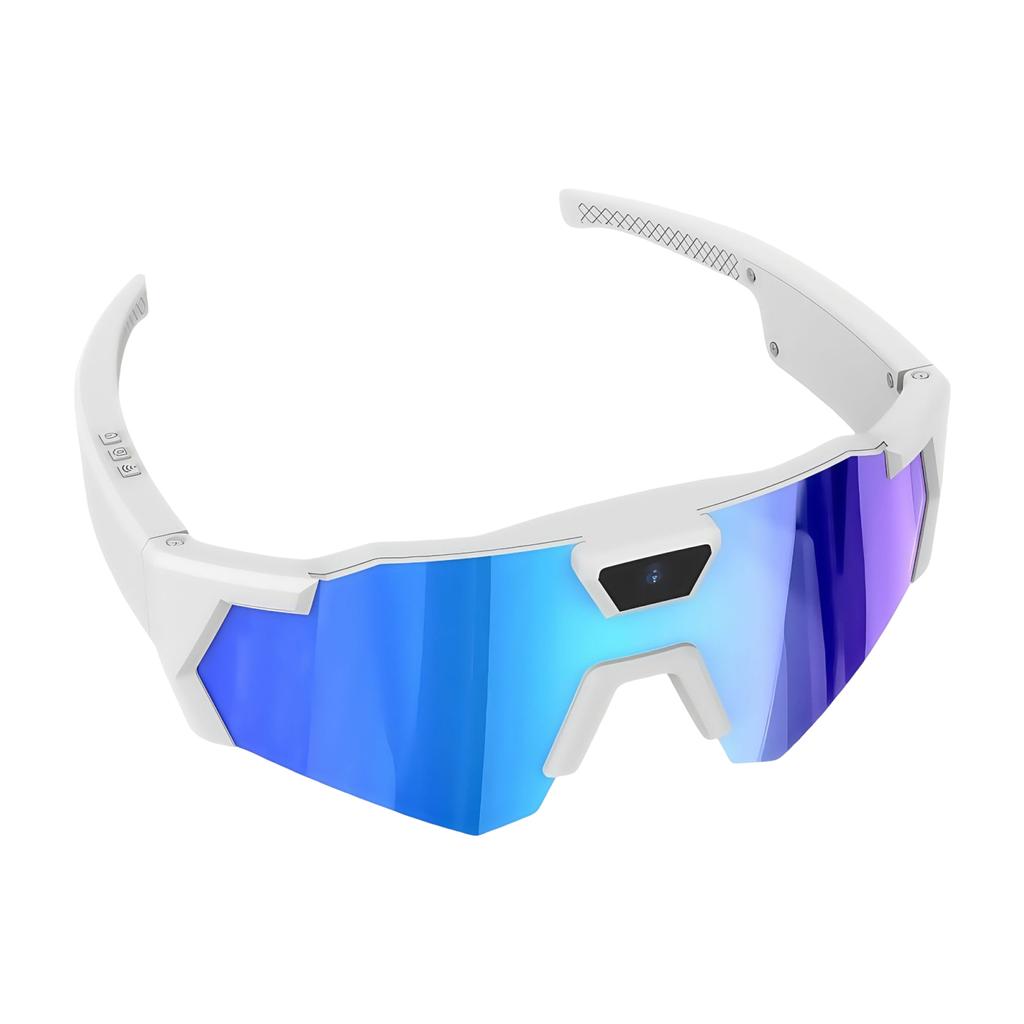 4K HD 1080P POV Sportbrille mit Kamera Baseball Outdoor-Aktivitäten Aufnahmebrille Sonnenbrille Skibrille für Radfahren Wandern