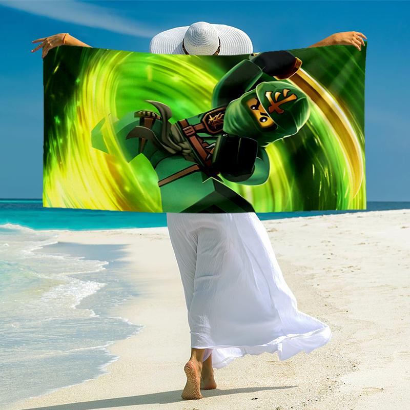 Ninja Fashion Beach Towel: Ideal for Summer Adventures Soft, absorbent and quick drying suitable for swimming and bathing