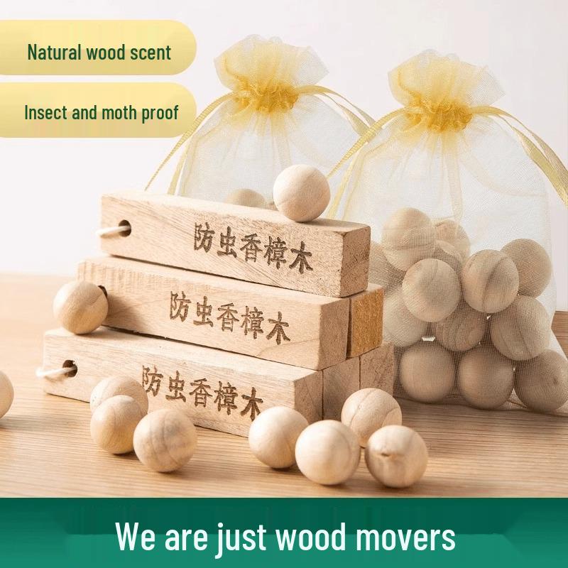 Camphor Wood Aroma Strips: Deodorizing & Insect-Repellent for Wardrobes and Shoe Cabinets