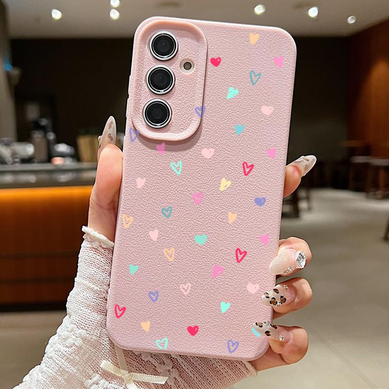 Love Hearts Case For Samsung Galaxy S24 S26 S23 S22 S25 Ultra S21 FE Edge A34 A16 A36 A56 A15 A35 A17 A37 A57 A54 A55 5G Capa
