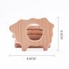Natural Beech Wood Teething Toy Babies 3M Handcrafted Animal-Shaped Chew Stick With Smooth Finish